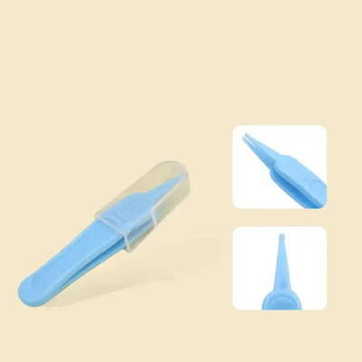 Toddler hygiene tweezers for earwax, nose, and navel grooming