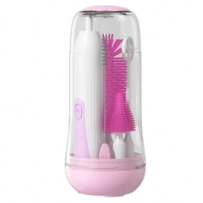 Waterproof electric baby bottle cleaning brush and nipple cleaner