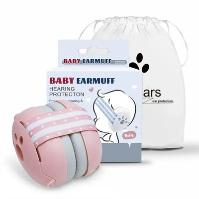 Infant ear muffs for noise protection on planes and outdoor events
