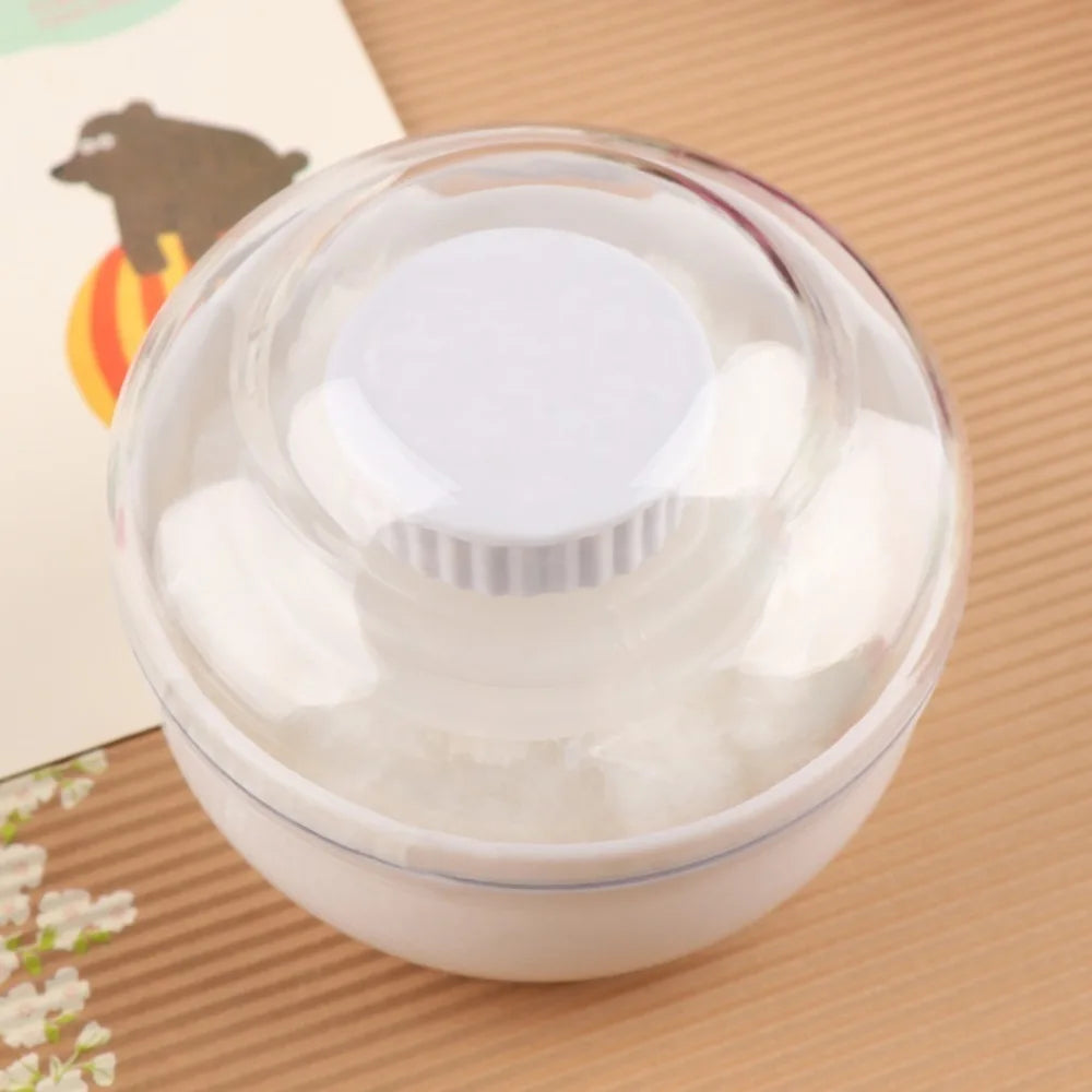 PP Makeup Box Useful ABS Plush Baby Powder Box Talcum Powder Box