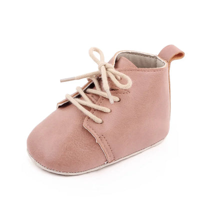 Newborn Baby Shoes Casual Baby Girl Boy PU Leather Infant Toddler Non Slip Soft Sole Sports Shoes First Walker Sneakers