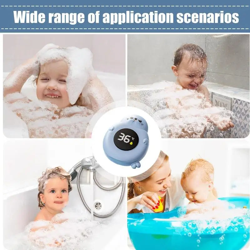 Water Temperature Meter Baby Bath Thermometer for Kids New born Toddlers Waterproof Warning Monitor Digital Temperature Gauge