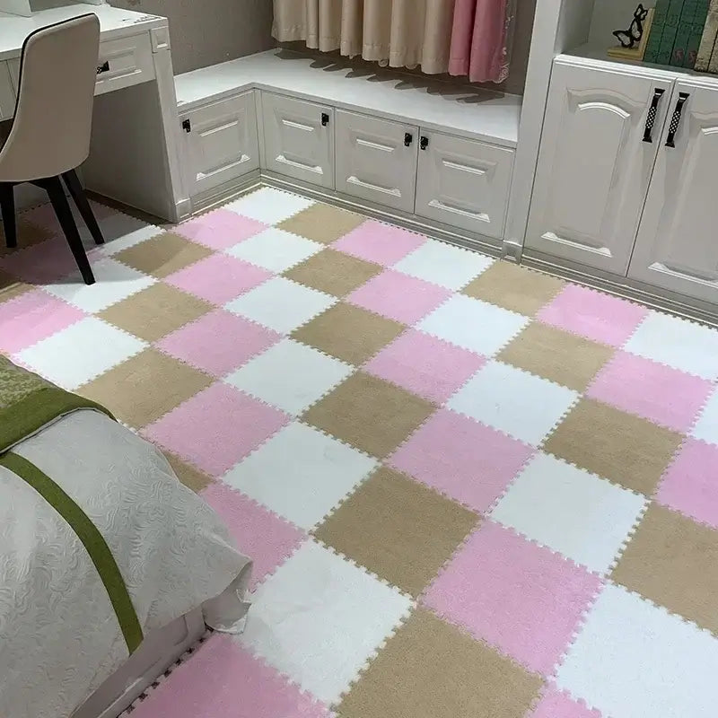 Soft EVA foam baby playmat set for living room, bedroom, children's room, and play area.