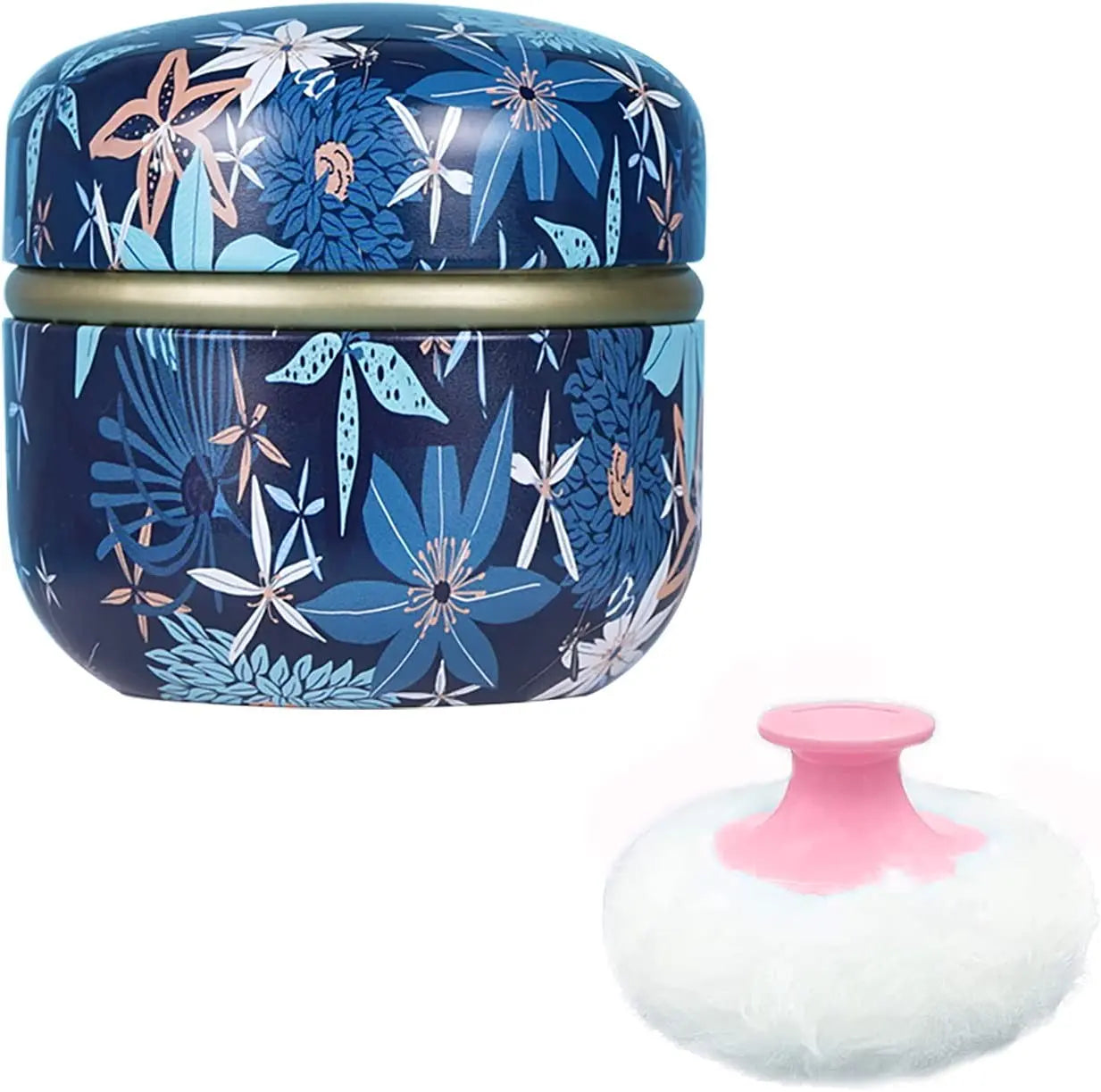 Powder Case Powder Puff Kit Dusting Soft Powder Puff for Baby and Women Powder Puff Case for Body Cosmetic Powder Container