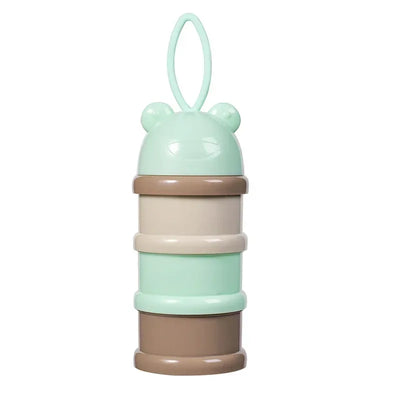 1PCColourful baby 3 tier milk powder box Individual tiered milk powder compartments Children's portable rotating milk powder box