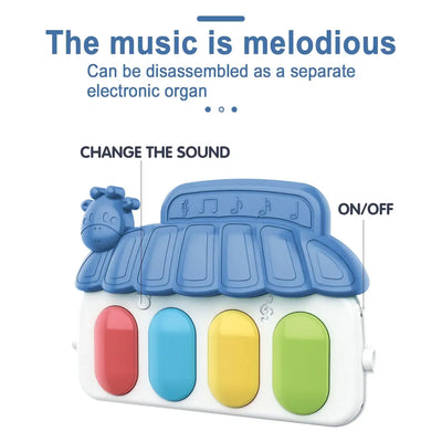 Pedal piano toy for baby early learning and development