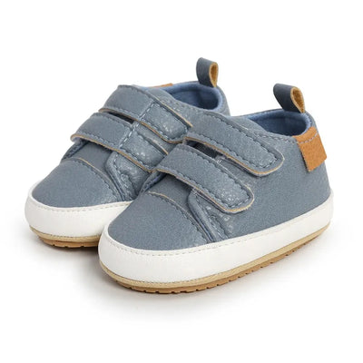 Baby Shoes Boy Girl PU Leather Causal Non-slip Soft Sole Infant Kids Walking Toddler 0-18 Months
