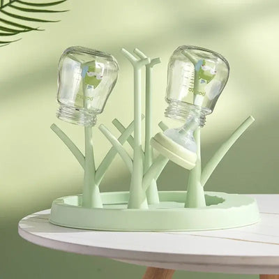Tree-shaped drying rack for baby bottles and accessories