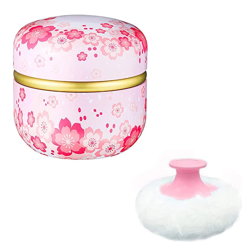 Powder Case Powder Puff Kit Dusting Soft Powder Puff for Baby and Women Powder Puff Case for Body Cosmetic Powder Container