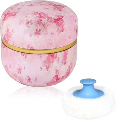 Powder Case Powder Puff Kit Dusting Soft Powder Puff for Baby and Women Powder Puff Case for Body Cosmetic Powder Container
