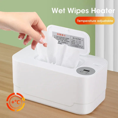 Baby Wipe Warmer Keeps Wipes Warm LED Digital Display Baby Wet Wipes Warmer Adjustable Temperature FastHeating LargeCapacity