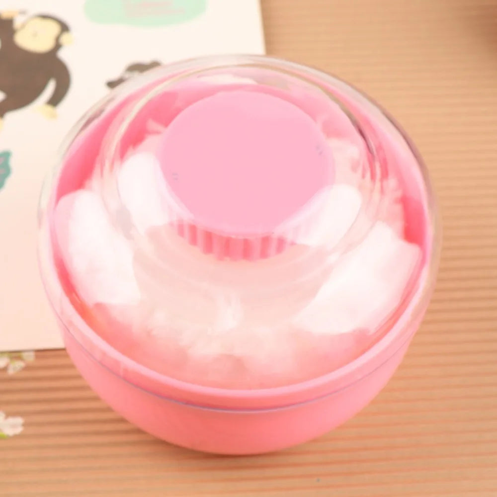 PP Makeup Box Useful ABS Plush Baby Powder Box Talcum Powder Box