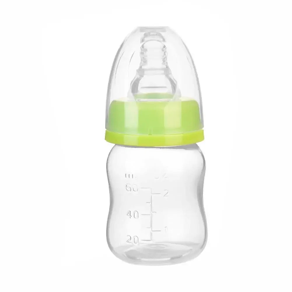 60ML Baby Newborn Mini Portable Feeding Nursing Bottle BPA Free Safe Infant Nursing Nipple Care Feeder Fruit Juice Milk Bottles