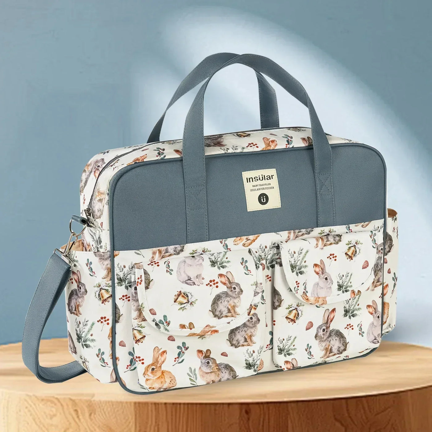 Fashion Mommy One Shoulder Messenger Bag Multifunctional Mommy Handbag Storage Bag Mother Baby Storage Women's Printing