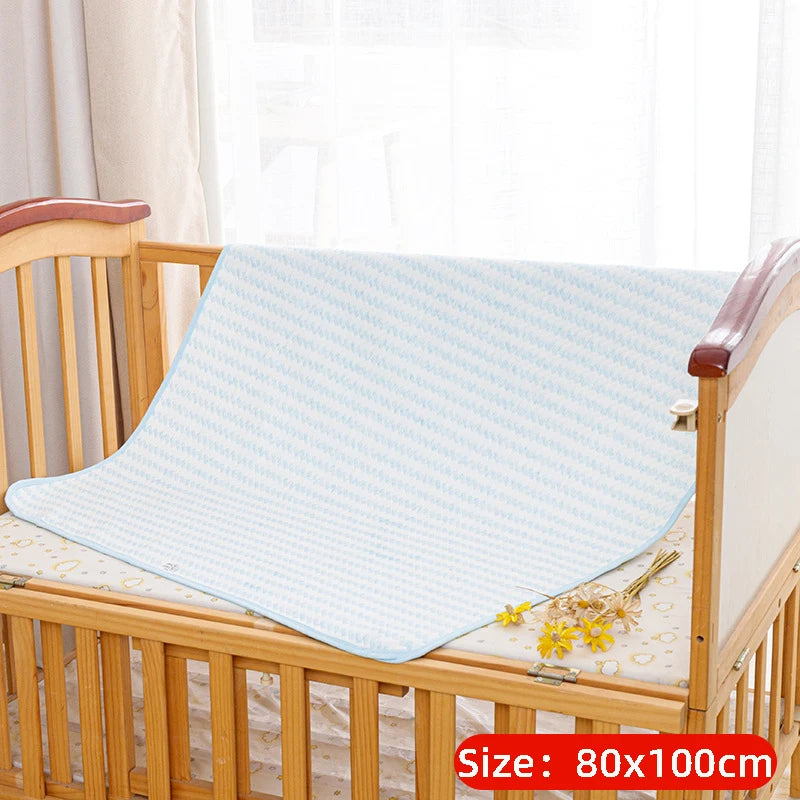 Diaper Changing Pad Changing Mat Covers Washable Waterproof Nappy Newborn Reusable Infant Cotton Urinal Mat Breathable Baby