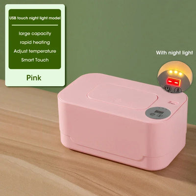 Baby Wipe Warmer Keeps Wipes Warm LED Digital Display Baby Wet Wipes Warmer Adjustable Temperature FastHeating LargeCapacity
