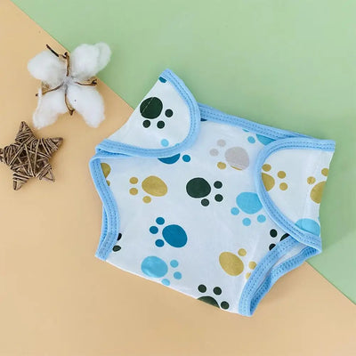 Cartoon Cloth Diapers For 17-20inch Doll Baby Washable Reusable Diaper Adjustable Children Potty Training Pants