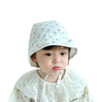 Baby Hats for Girls and Boys Newborn Hat Stars Dots Baby Palace Cap Infant Beanie Cotton Bonnet Newborn Photography Props 3-12M