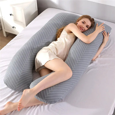 Maternity sleeping pillow with nursing and breastfeeding cushion function
