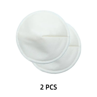 2 pcs organic bamboo viscose nursing breast pads for comfortable breastfeeding experience