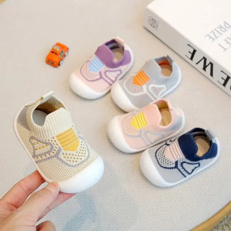 Baby Walking Shoes Soft Bottom Non-slip Baby Shoes Spring and Autumn A Stirrup 1-3 Years Old Children's Shoes and Socks