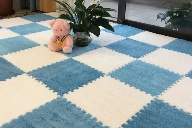 Soft EVA foam baby playmat set for living room, bedroom, children's room, and play area.
