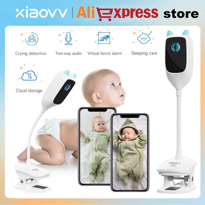Smart baby monitor featuring night vision and real-time two-way talk