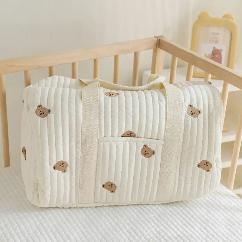 Korea Mommy Bag Maternity Pack Baby Diaper Bag Stroller Nappy Organizer Portable Luggage Tote Bags Travel Changing Messenger Bag