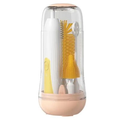 Waterproof electric baby bottle cleaning brush and nipple cleaner