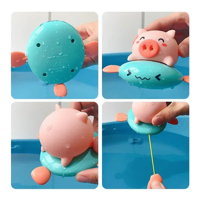 Bath Toys for Kids Fun Floating Squeeze and Squirt Bathtub Squirters Cute Floating Swim Cartoon Animal Children's Water Bath Toy