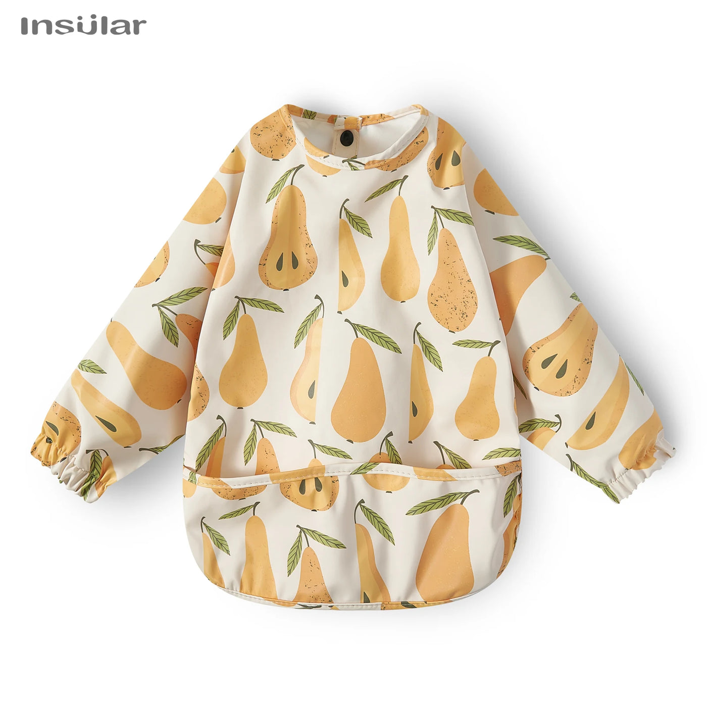 New Baby Bib with Pocket for Feeding Accessories Bibs for Children Waterproof Long Sleeve Bibs Aprons with Long Sleeve