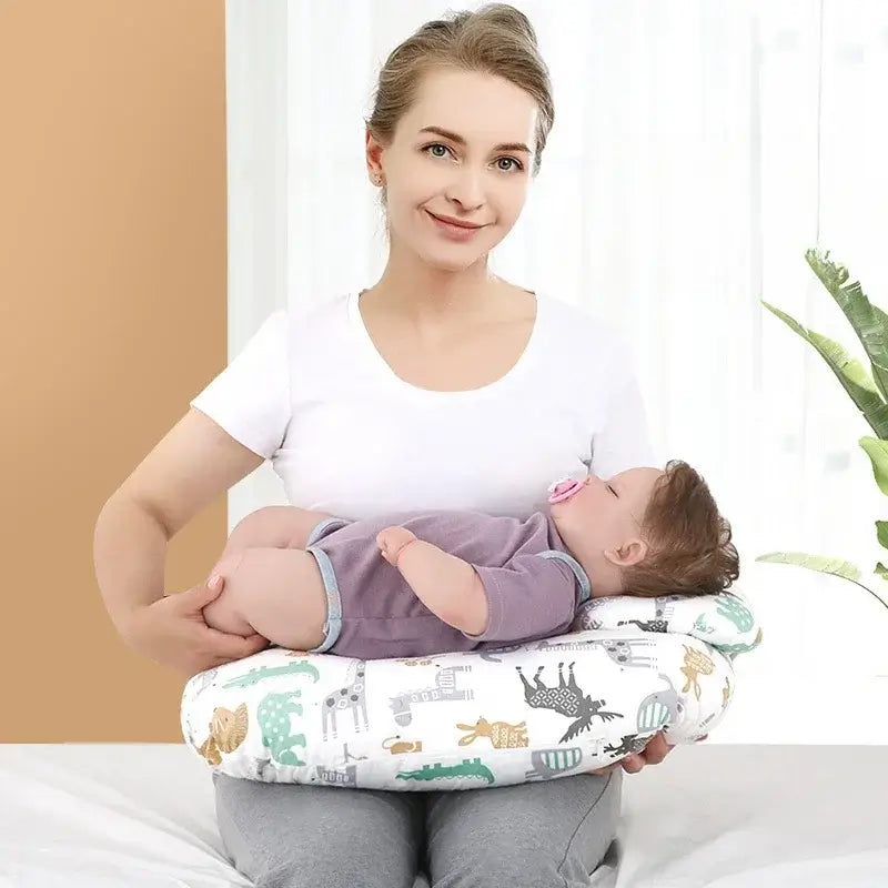 Maternity sleeping pillow with nursing and breastfeeding cushion function