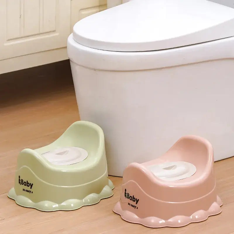 Child urinal potty with lid, designed for comfortable toilet training at home