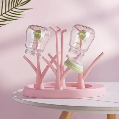 Tree-shaped drying rack for baby bottles and accessories