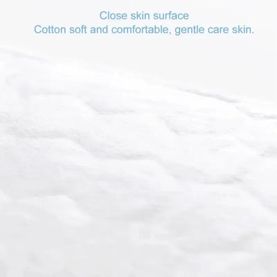 Close-up of soft cotton surface for comfortable, gentle skin care in adult diapers.