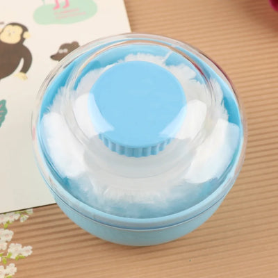 PP Makeup Box Useful ABS Plush Baby Powder Box Talcum Powder Box