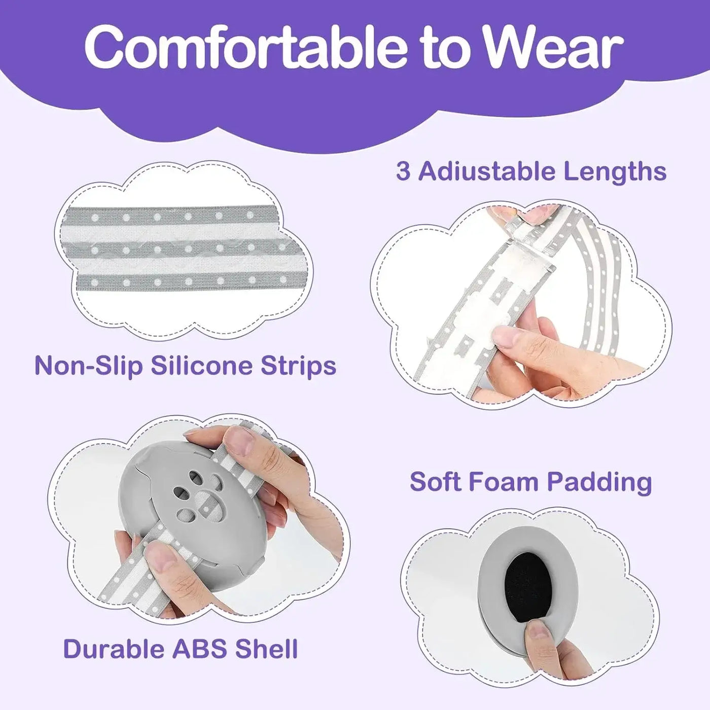 Infant ear muffs for noise protection on planes and outdoor events