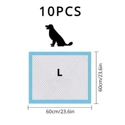 Super absorbent disposable pet pads for indoor use