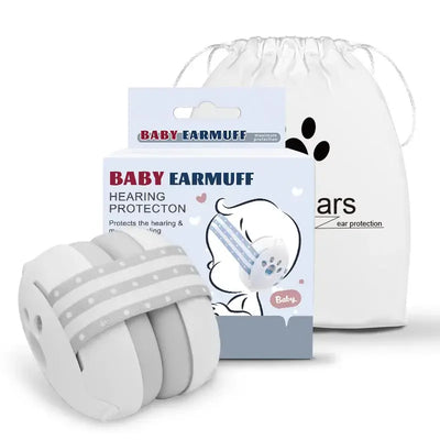 Infant ear muffs for noise protection on planes and outdoor events