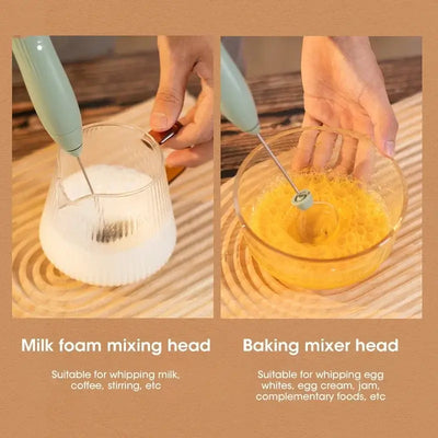 Multifunctional kitchen frother for coffee, eggs, and baby formula mixing
