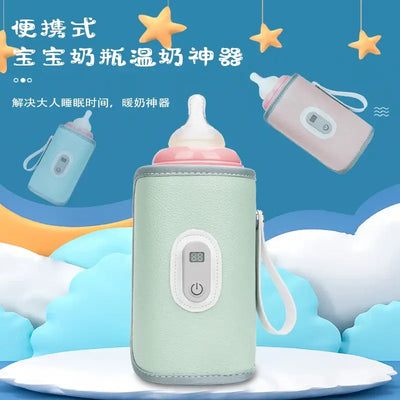 Universal heating cover for baby milk bottles, outdoor portable insulation