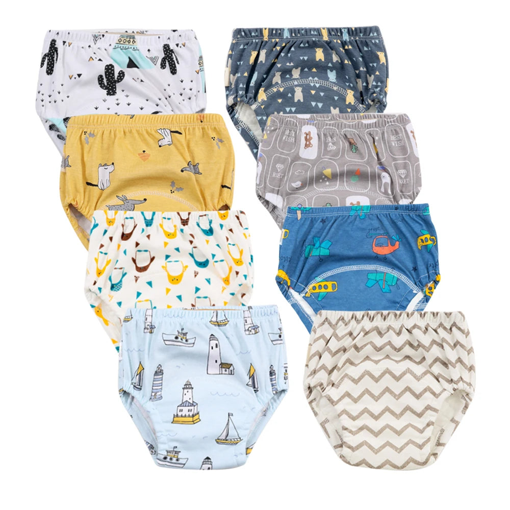 Baby Reusable Washable Diapers Ecological Potty Training Pants Waterproof Cotton Cleanliness Cloth Diaper Baby Nappy Underwear