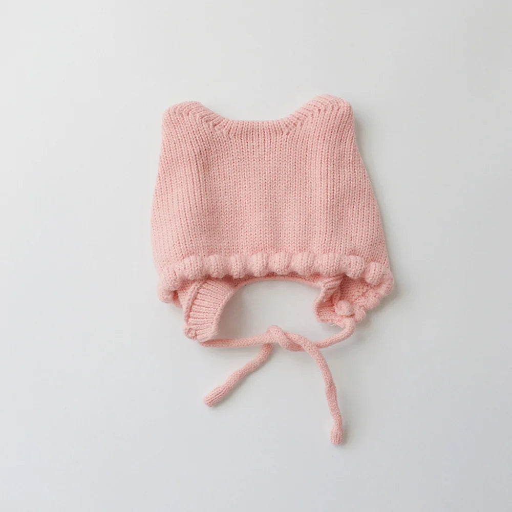 Baby Hats Autumn/Winter Baby Boys Girls Knitted Hat Toddler Knit Woolen Hat Children's Ear Protection Hats Infant Kids Warm Cap